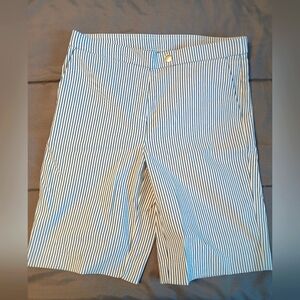 Jones New York Blue and White Striped Garment